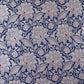 Navy Blue Silver Jaal Fabric NH-28914