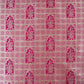 Magenta Pink Silver Jharokha Fabric NH-28919
