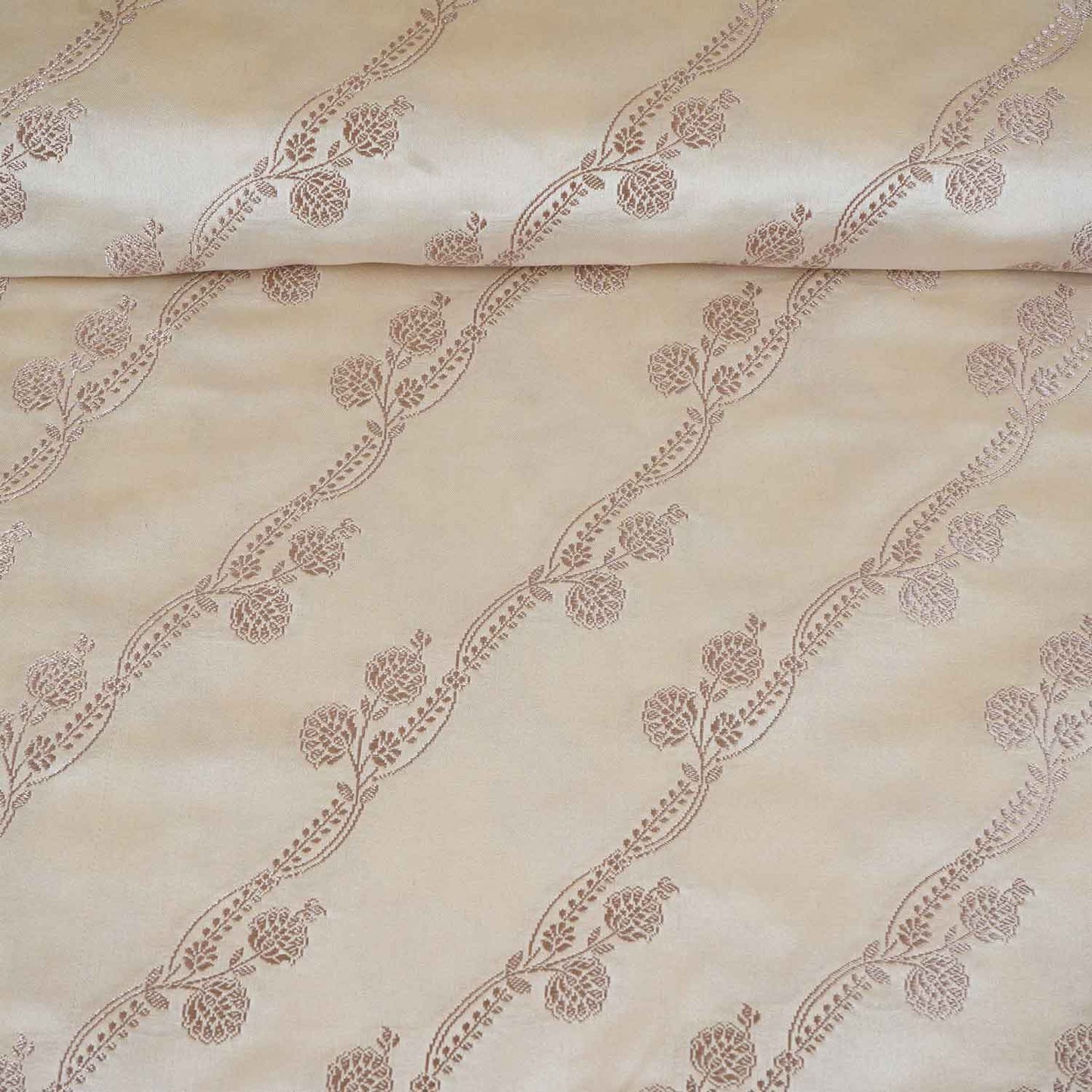 Cream Saffron Floral Fabric NH-28922