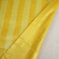 Lemon With Mustard Yellow Strips Chanderi Tissue Fabric CW-28925