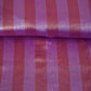 Purple With Orange Strips Chanderi Tissue Fabric CW-28926
