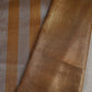 Grey With Dark Golden Strips Chanderi Tissue Fabric CW-28929