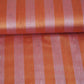 Peach Pink With Light Orange Strips Chanderi Tissue Fabric CW-28930