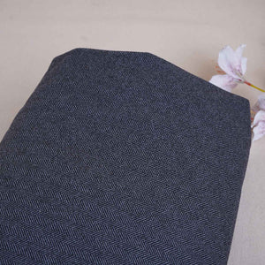 Black Herringbone Wool Tweed Fabric PDM-28936 - TradeUNO