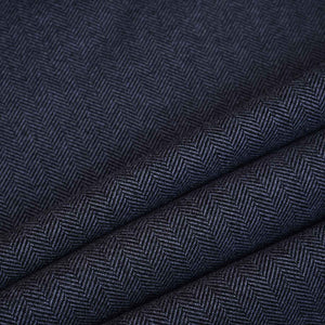 Black Herringbone Wool Tweed Fabric PDM-28936 - TradeUNO