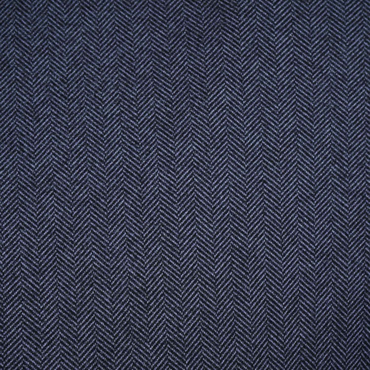 Black Herringbone Wool Tweed Fabric PDM-28936 - TradeUNO