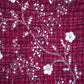 Maroon Floral Embroidery Tweed Fabric PDM-28940