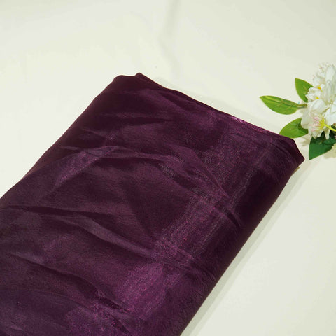 Wine Solid Satin Organza AFC-9447