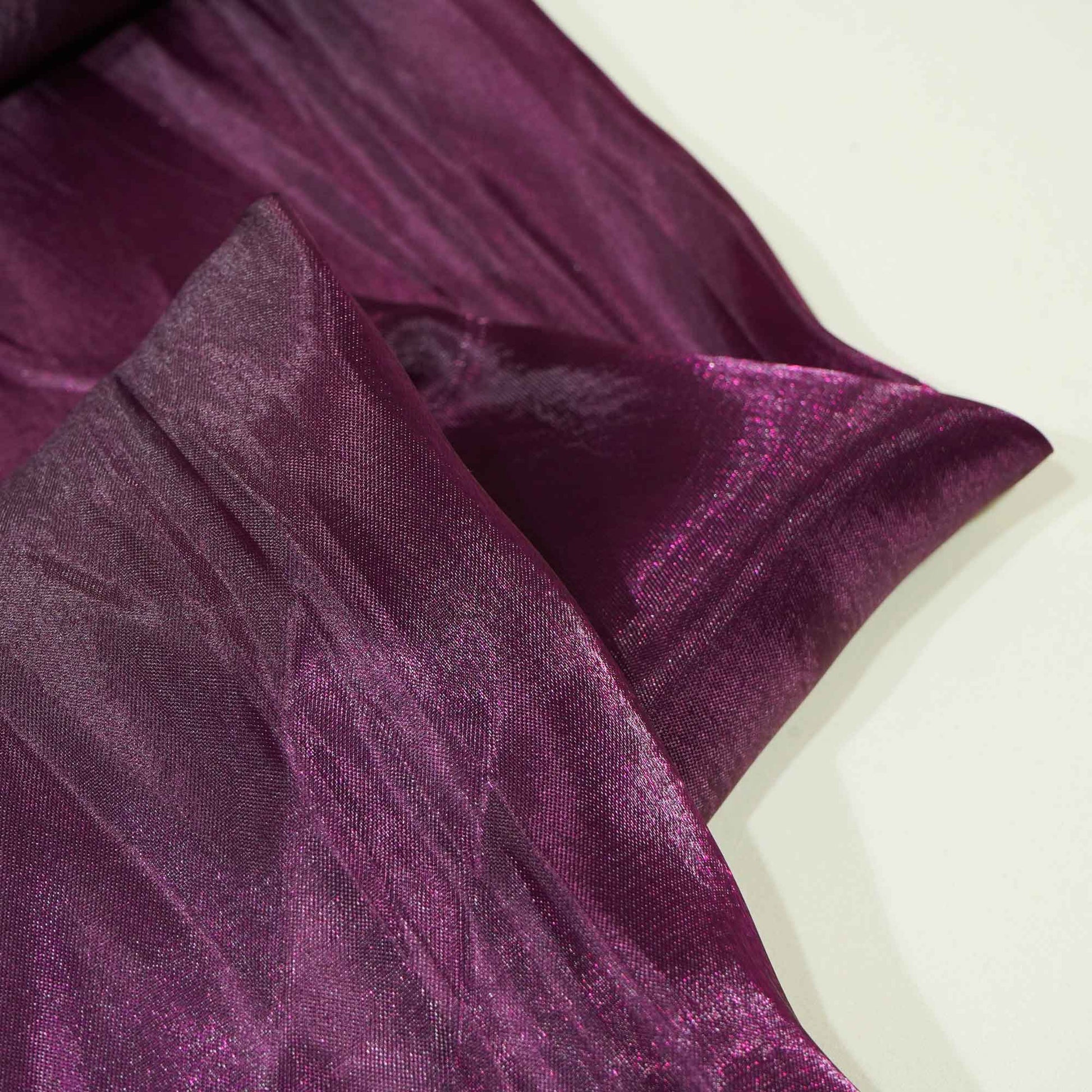 Wine Solid Satin Organza AFC-9447