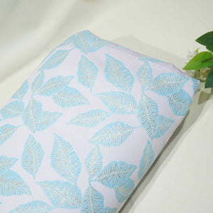 Pink & Blue Floral With Gold Lurex Brocade Jacquard OE-9454  