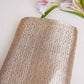 Coper Brown Zari Weave Silk Tissue Fabric CW-28946