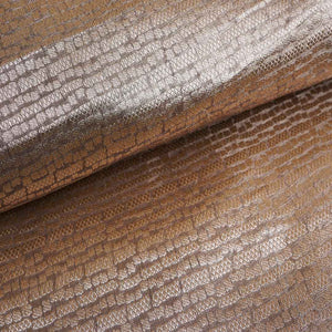 Coper Brown Zari Weave Silk Tissue Fabric CW-28946 - TradeUNO