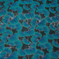 Black & Green Floral Brocade Jacquard OE-9497  