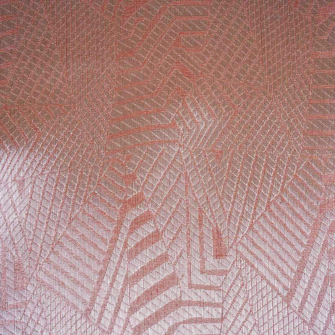 Rust Orange Zari Weave Silk Tissue Fabric CW-28951