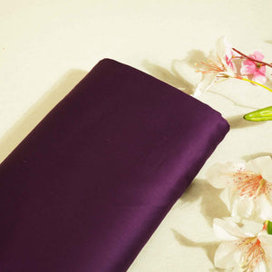 Wine Solid Cotton Satin MSMR-9511