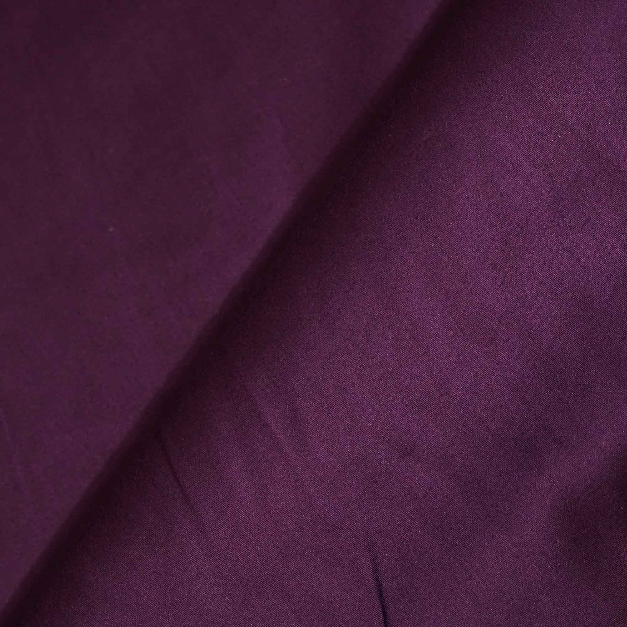 Wine Solid Cotton Satin MSMR-9511