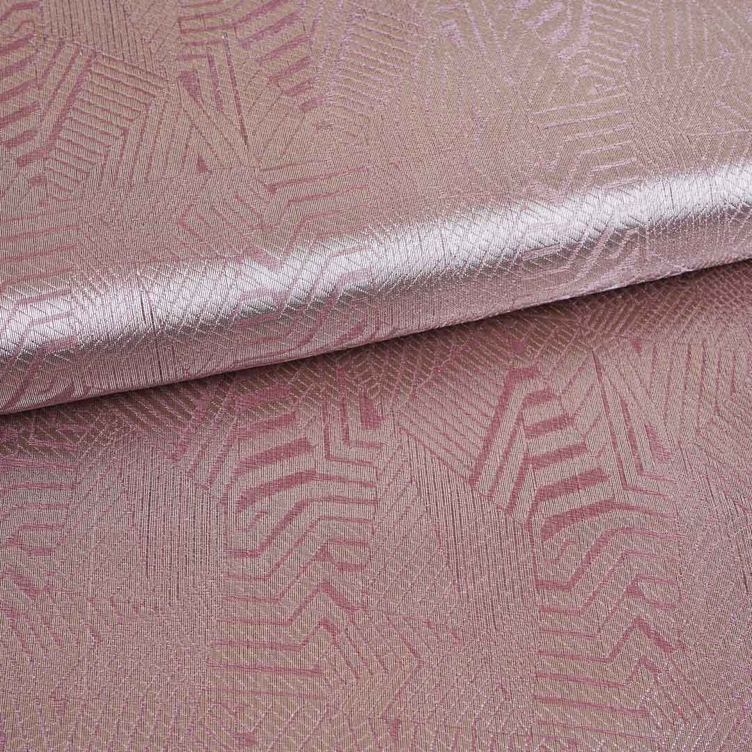 Light Pink Zari Weave Silk Tissue Fabric CW-28953