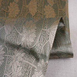 Mehndi Green Zari Weave Silk Tissue Fabric CW-28956 - TradeUNO