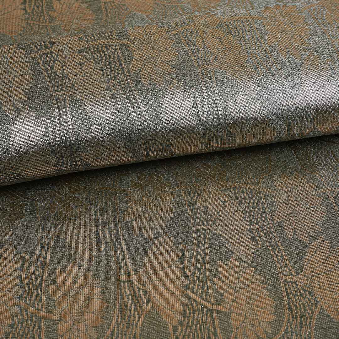 Mehndi Green Zari Weave Silk Tissue Fabric CW-28956 - TradeUNO