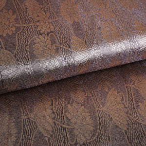 Dark Wine Zari Weave Silk Tissue Fabric CW-28960 - TradeUNO