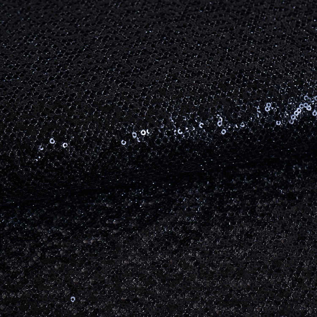 Black Sequins Power Net Fabric PDM-28962 - TradeUNO