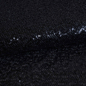 Black Sequins Power Net Fabric PDM-28962 - TradeUNO