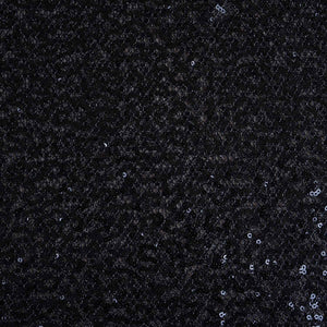 Black Sequins Power Net Fabric PDM-28962 - TradeUNO