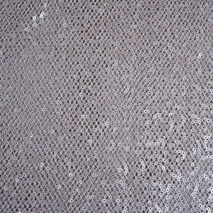 Silver Sequins Power Net Fabric PDM-28963 - TradeUNO