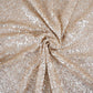 Light Golden Sequins Power Net Fabric PDM-28964