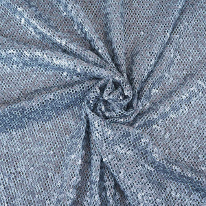 Steek Grey Sequins Power Net Fabric PDM-28965 - TradeUNO