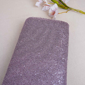 Lavender Sequins Power Net Fabric PDM-28967 - TradeUNO