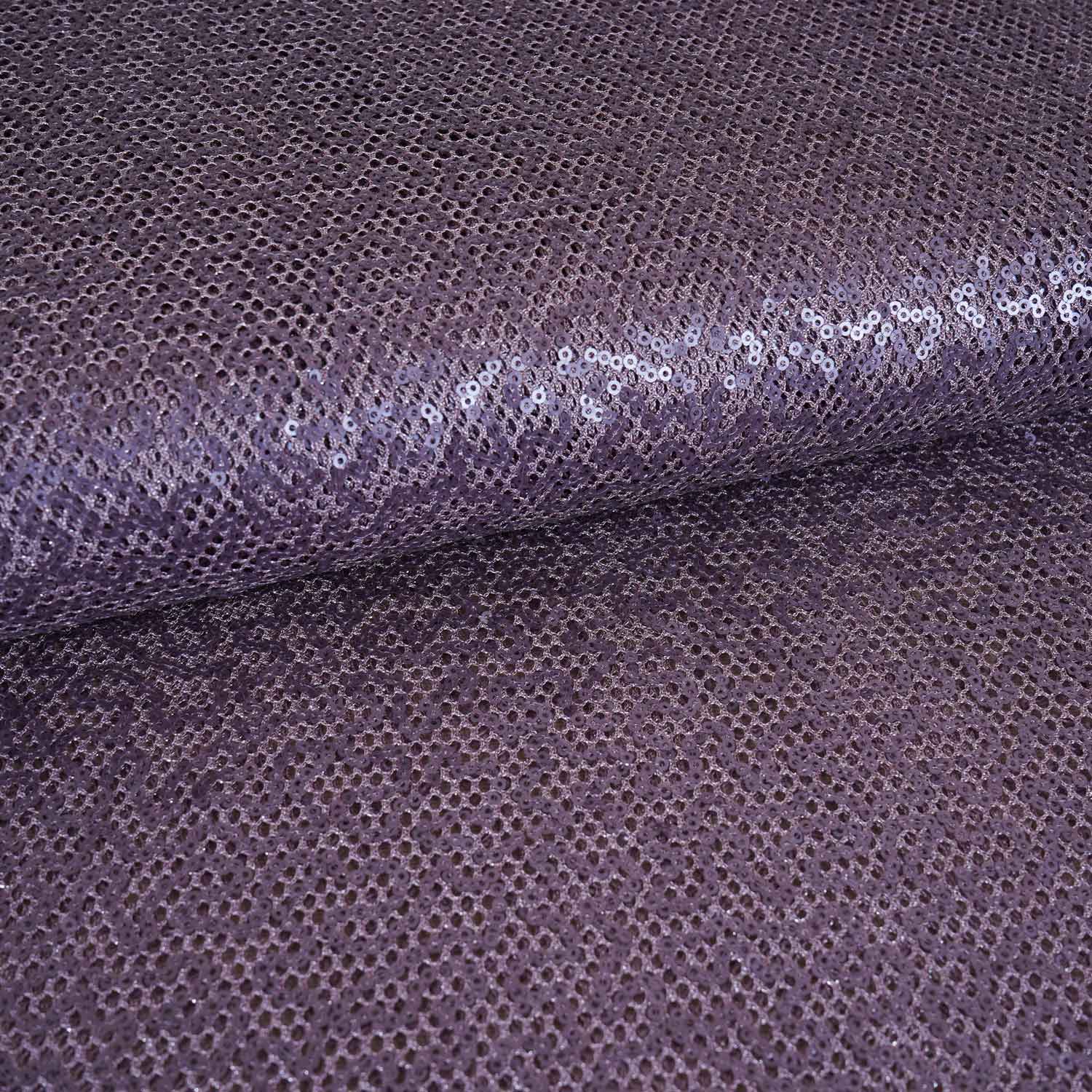 Lavender Sequins Power Net Fabric PDM-28967 - TradeUNO