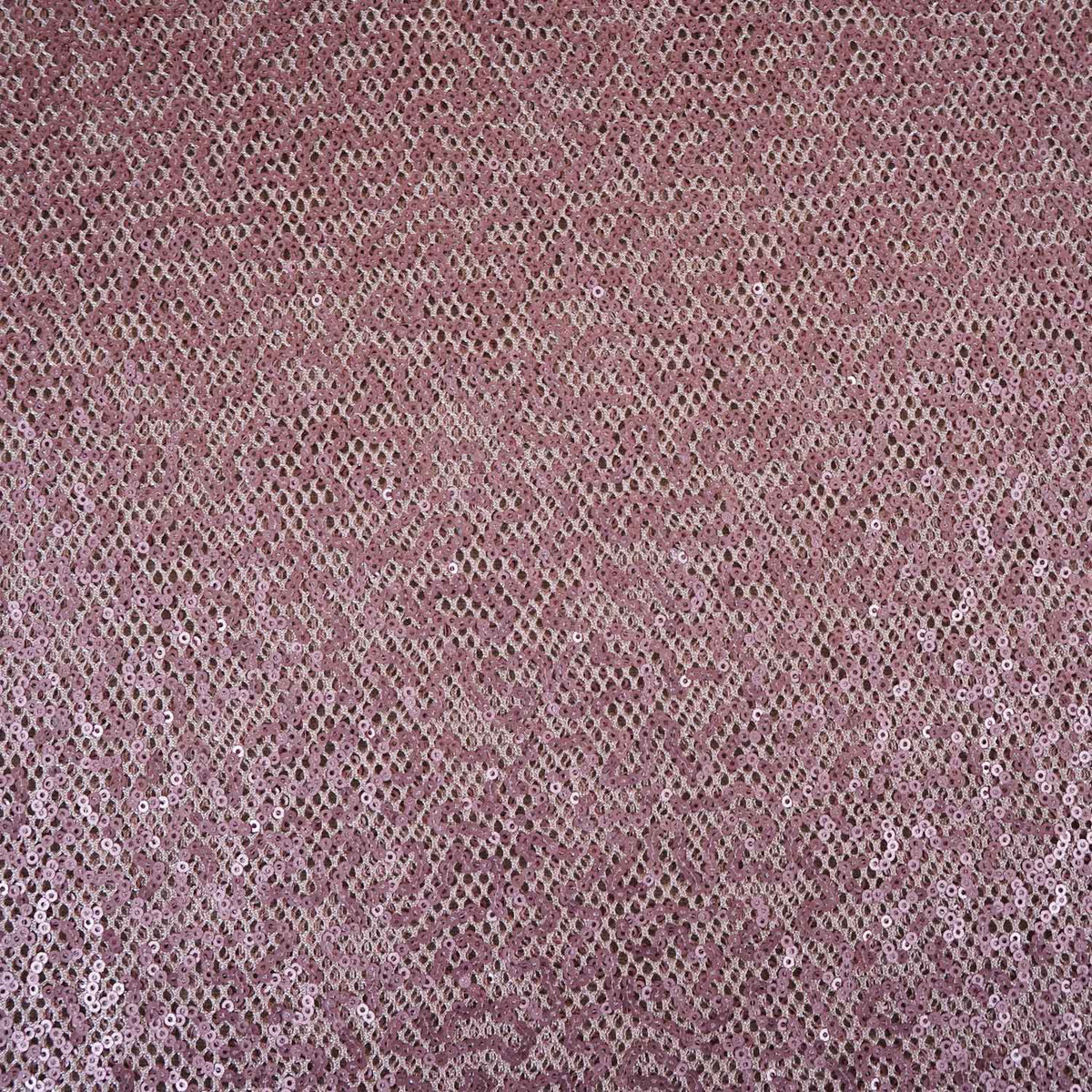 Peach Pink Sequins Power Net Fabric PDM-28968 - TradeUNO