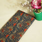 Blue & Multicolor Floral Print Tusser Silk KC-9698