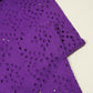 Purple Embroidery Cotton Schiffli SKE-9727