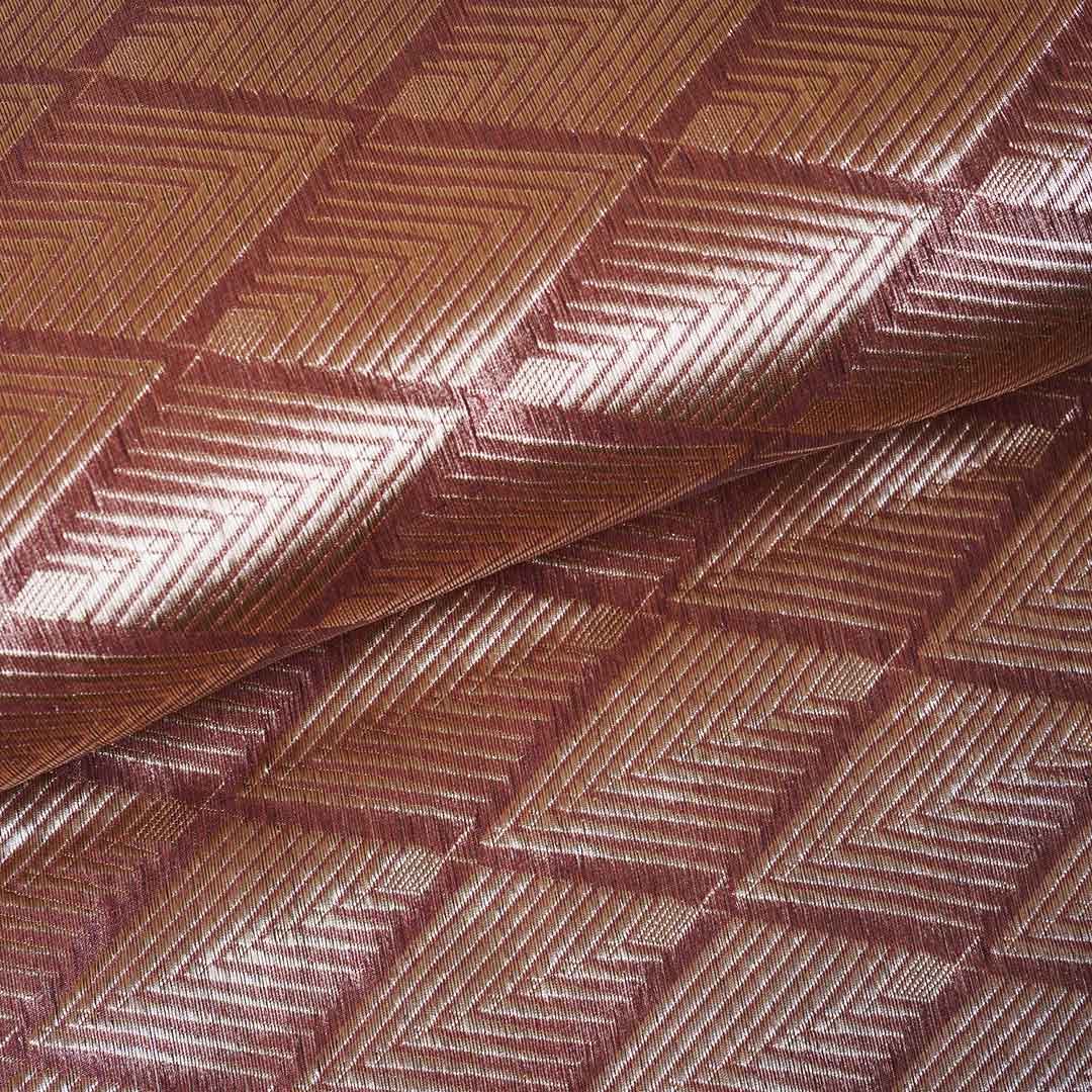 Pink Zari Weave Silk Tissue Fabric CW-28973 - TradeUNO