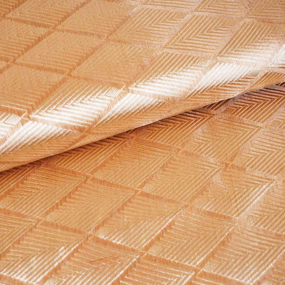 Mustard Zari Weave Silk Tissue Fabric CW-28976 - TradeUNO