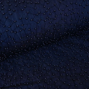 Navy Blue Cutdana Denim Fabric AF-28979 - TradeUNO