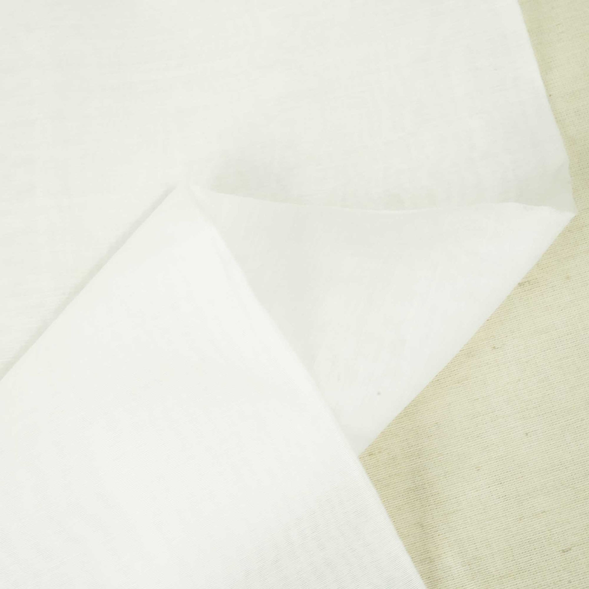 White Solid Dyeable Poly Chanderi BT-9791