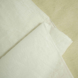 White Solid Dyeable Poly Chanderi BT-9791