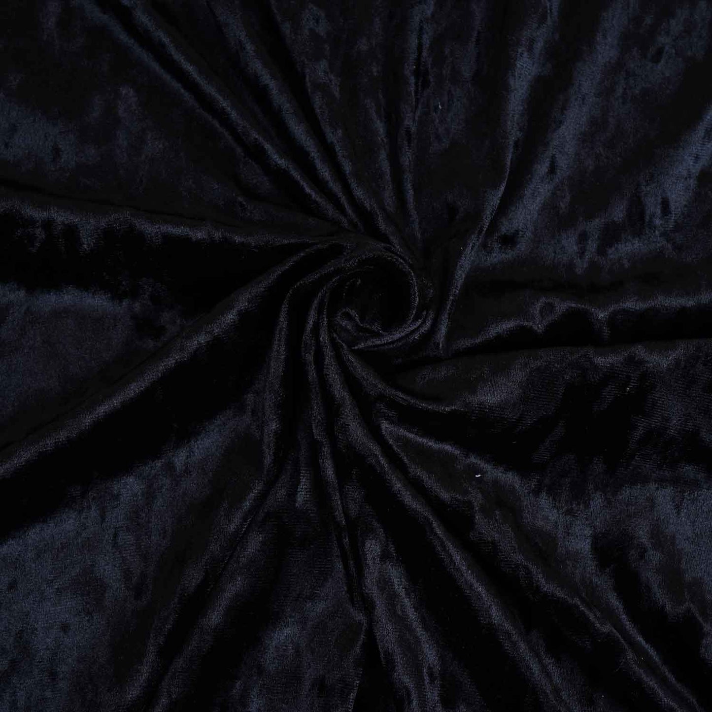 Black Solid Silk Velvet Fabric PDM-28983