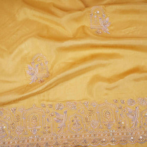 Pista Traditional Pearl Cutdana Dola Silk Fabric TA-28988 - TradeUNO
