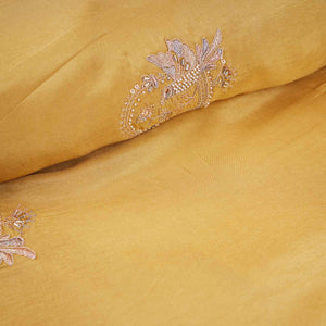 Pista Traditional Pearl Cutdana Dola Silk Fabric TA-28988 - TradeUNO