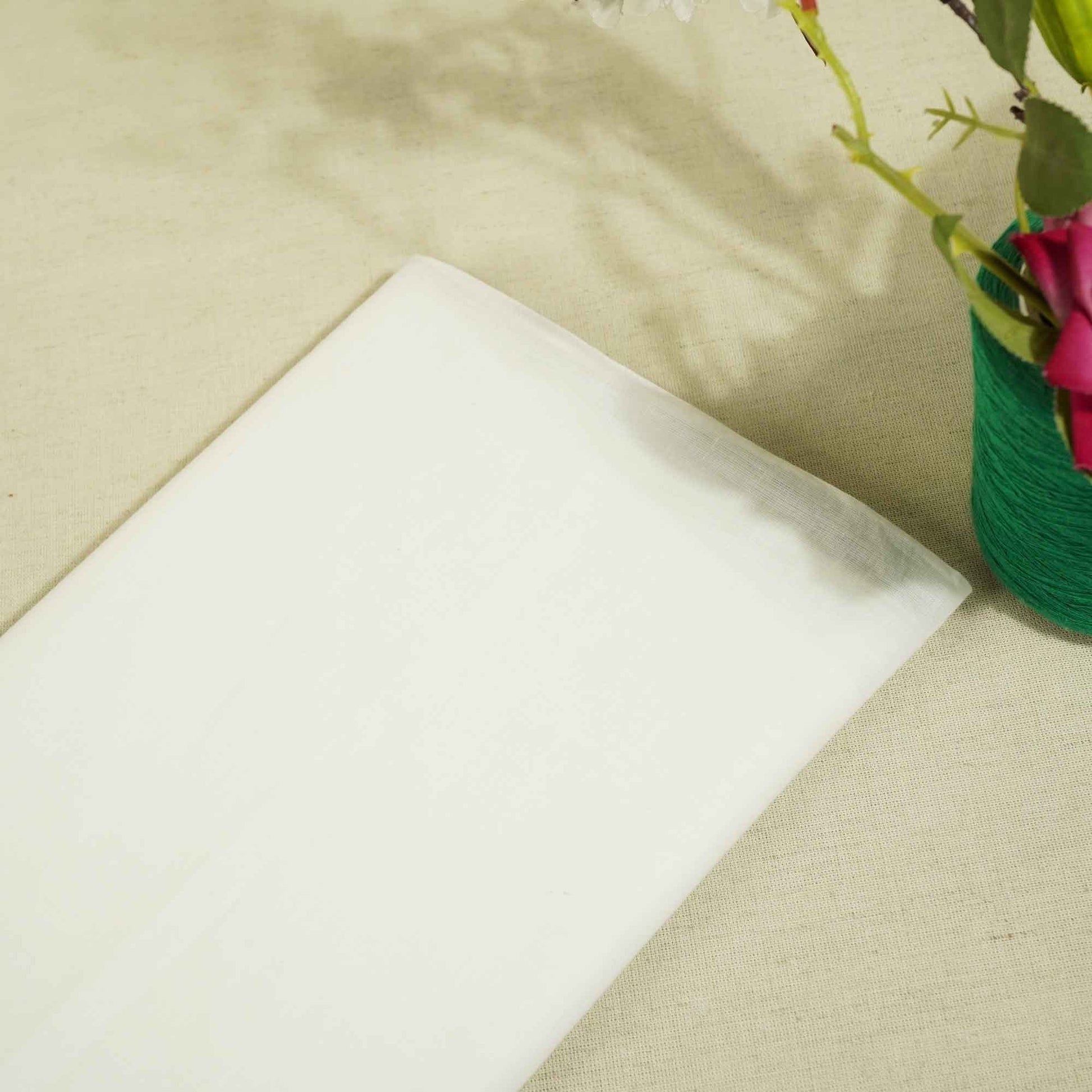 White Solid Dyeable 92*80 Cotton Voile DT-9939