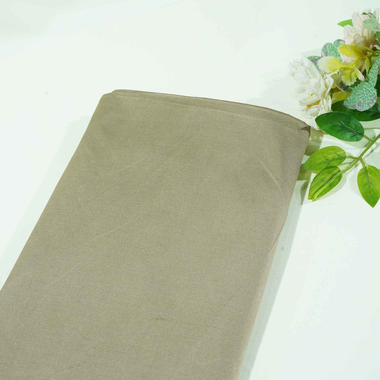 Light Brown Solid Silk Taffeta OE-9965