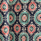 Black Handblock Print Modal Satin