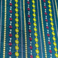 Blue Geometrical Print Modal Satin Fabric