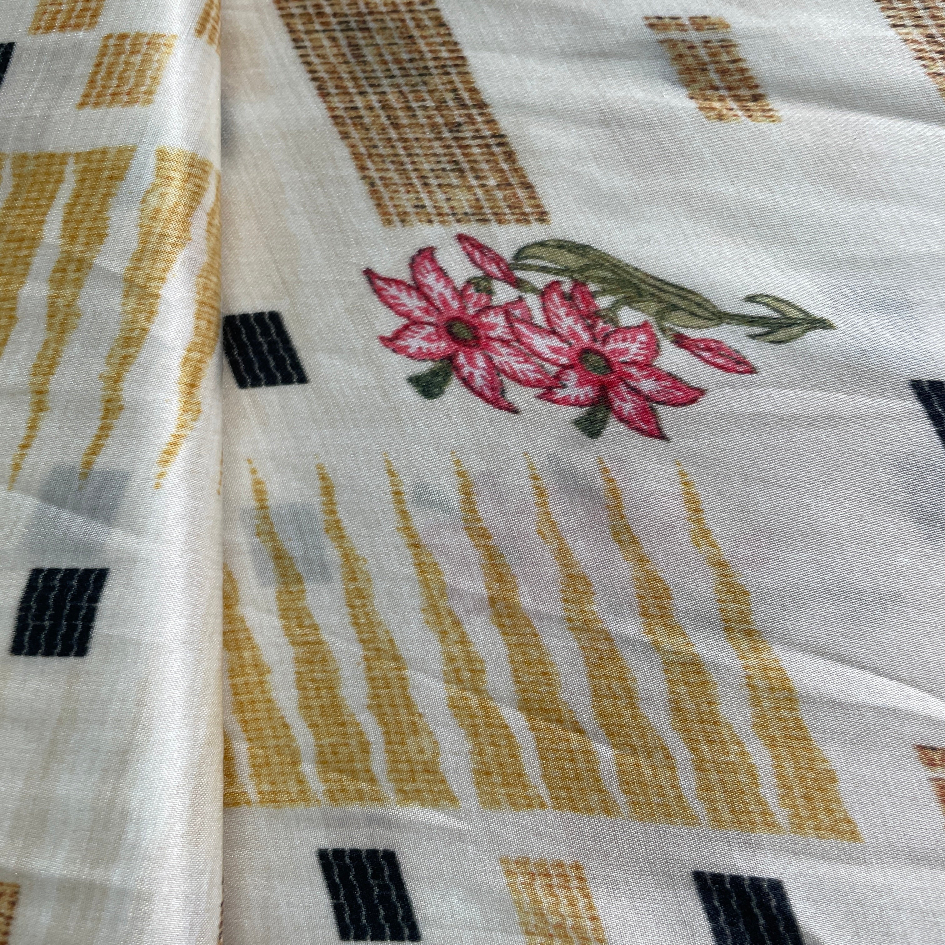 Multicolor Silk Fabric