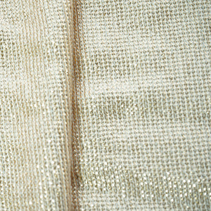 White & Copper Sequence Embroidery Georgette Fabric