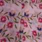 Pink floral print Organza Fabric VP-32005